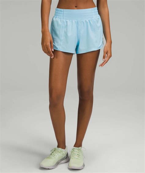 Lululemon Hotty Hot High Rise Lined Short Blue Chill Lulu Fanatics