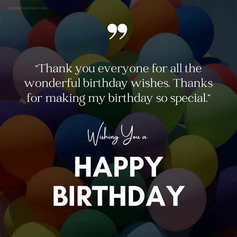 100 Best Birthday Thank You Message Wishes And Quotes