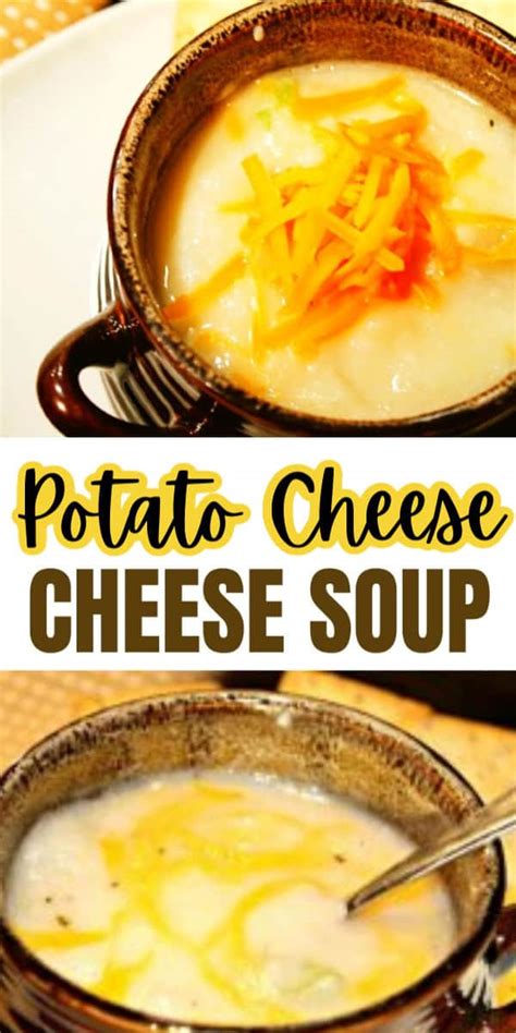 Easy Potato Cheddar Cheese Soup Recipe - Organized Island
