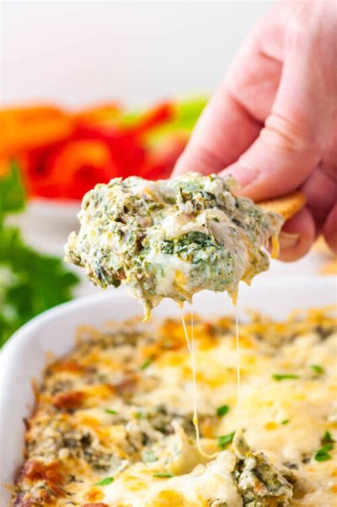 Easy Hot Spinach Dip Recipe A Creamy Baked Spinach Dip With Cheese