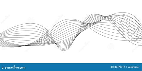 Abstract Black and White Wave Background Stock Vector - Illustration of curve, backdrop: 287475717