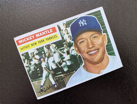 1956 Topps Mickey Mantle 135 New York Yankees Baseball Card EBay