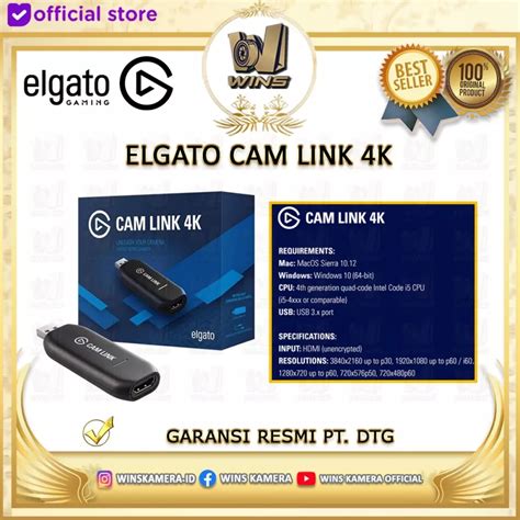 Elgato CAM LINK 4K / CAMLINK 4K HDMI Capture Record Camera - Wins Camera