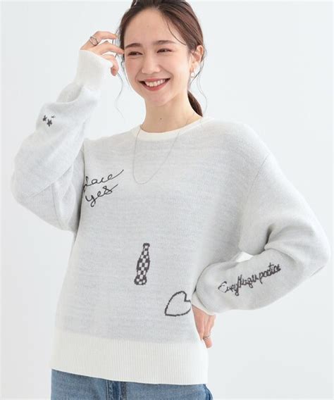Cutie Blonde ニット セーター S LL刺繍ジャカード 柄アソートニット レディース ZOZOTOWN Yahoo 店 通販 Yahoo ショッピング