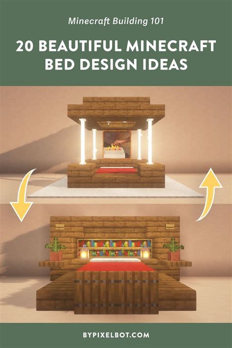 The Ultimate Guide To Minecraft House Roof Designs — Bypixelbot Minecraft Bed Design