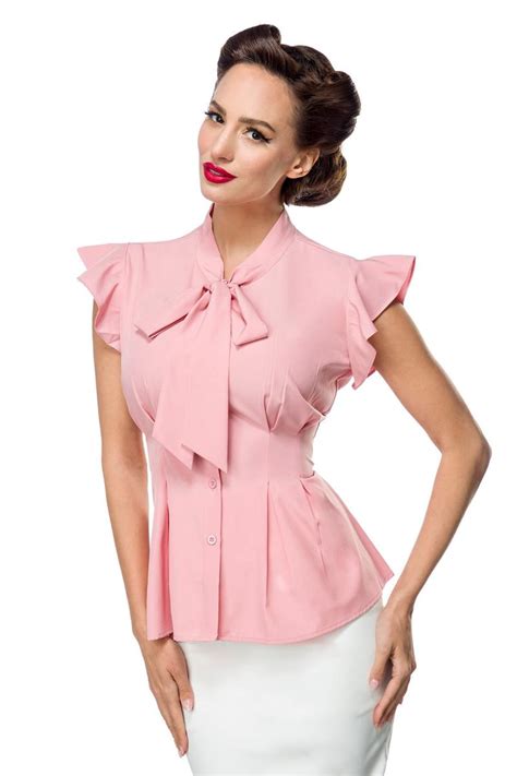 Schluppenbluse Oberteile Club Hot Fashion Odretto Highheels