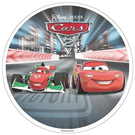 Oblea De Cars Con Rayo Mcqueen Y Francesco Bernoulli Miles De Fiestas