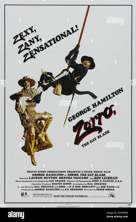ZORRO THE GAY BLADE Directed By PETER MEDAK Credit TH CENTURY FOX Album Stock