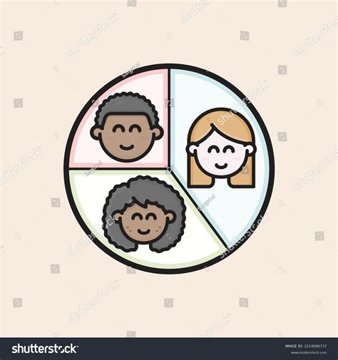Model Canvas Circular Filled Icon Customer Stock Vector Royalty Free