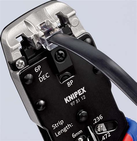 KNIPEX KNIPEX 97 51 12 SB Crimpzange für Westernstecker mit ...