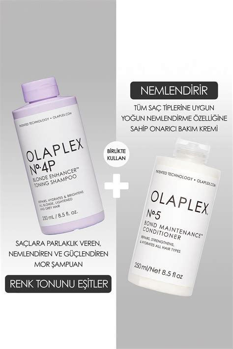 Olaplex Blonde Enhancer Duo Sarı Saçların Rengini Koruyan Canlandıran Bağ Güçlendirici Bakım