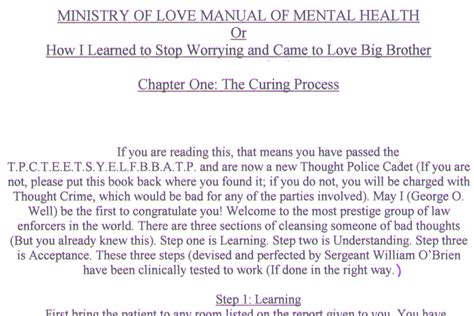 1984 Ministry Of Love Quotes. QuotesGram