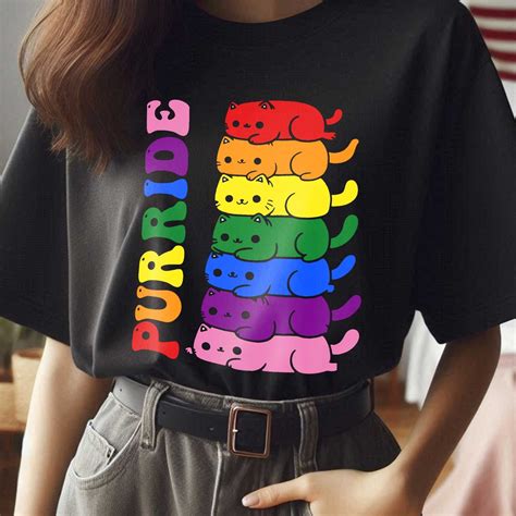 Purride Cat PNG LGBT Flag Png Gay Pride Png LGBTQ Png Rainbow Pride Png Cat Lover Gift