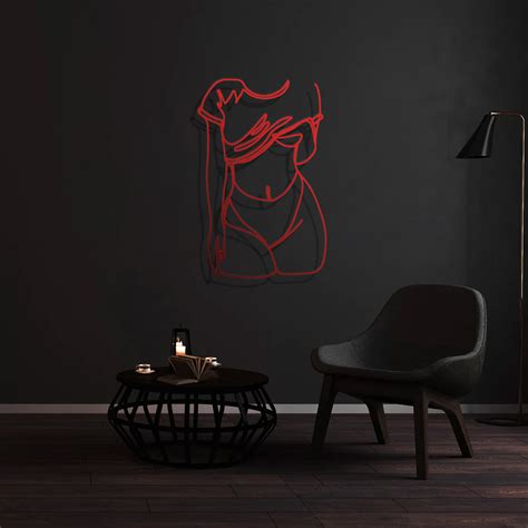 Naked Woman Wall Art Minimalist Woman Wall Decor Body Positivity Art Woman Body Wall Art