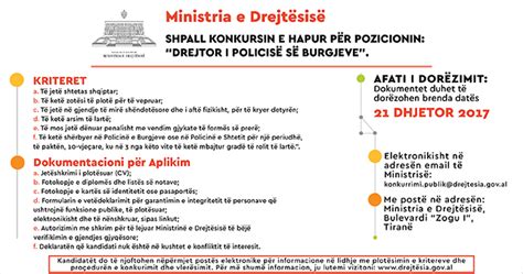 Ministria E Drejt Sis Shpall Konkursin E Hapur P R Pozicionin Drejtor