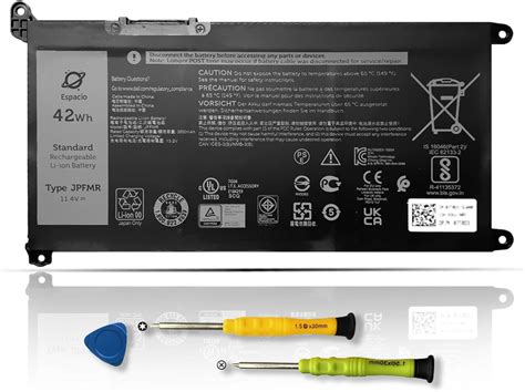 Espacio Jpfmr Battery Replacement For Dell Chromebook 3400 3100 3100 2 In 1 5488