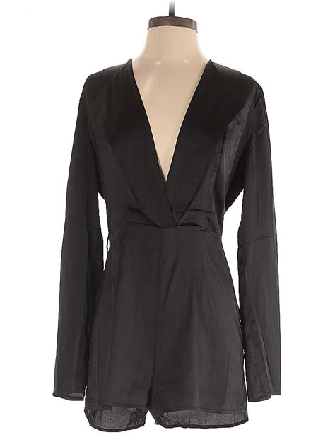 Naked Wardrobe Solid Black Romper Size S 54 Off ThredUp