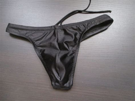 Herren Tanga Badeanzug Bikini Männer schwimmen Tanga Swimtrunks Lycra schwarz brennender Mann