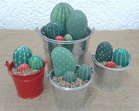 Piedras Pintadas C Mo Hacer Cactus Con Piedras Blog De Almabrava