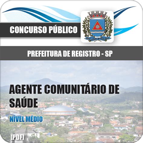 Apostila Pref Registro SP 2018 Agente Comunitário Saúde