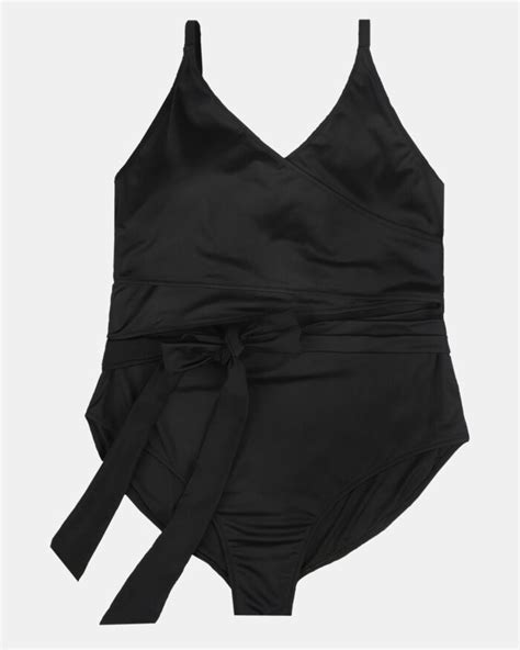 Γυναικείο Plus Size μαγιό ολόσωμο Rock Club Μαύρο Κρουαζέ Cup D E lingerie shop gr