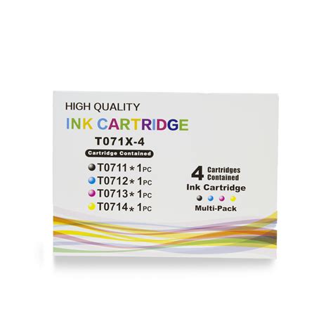 Epson INK CARTRIDGE TO REPLACE T0711 T0712 TO713 TO714 on Epson SX DX ...
