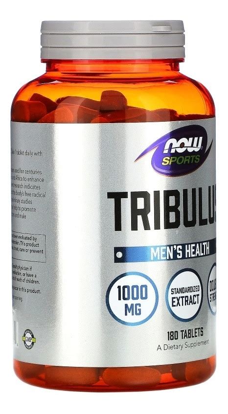 Tribulus Terrestris 1000mg 180 Tabletes Now Foods Importado Mercado Livre