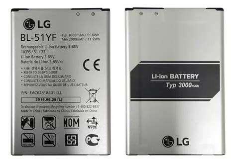 Bateria Pila LG Bl 51yf G4 Zone H810 Ls991 Original Meses Sin Intereses