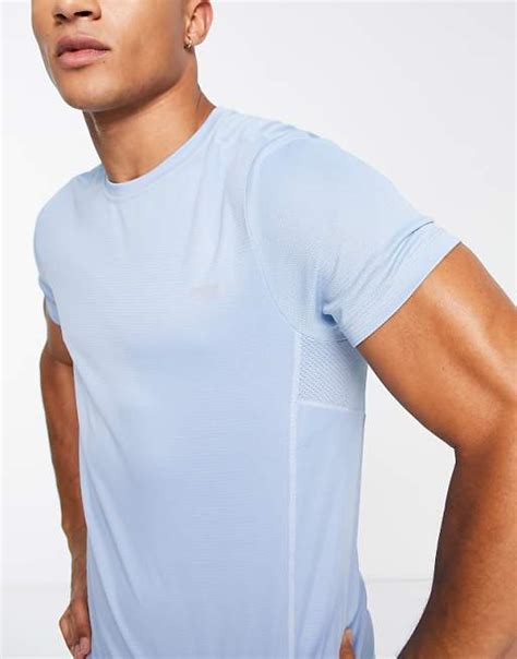 Asos 4505 T Shirt De Sport Emblématique à Séchage Rapide Bleu Asos