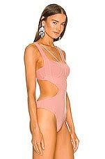 Michael Costello X Revolve Kameron Knit Bodysuit In Rosy Nude Revolve