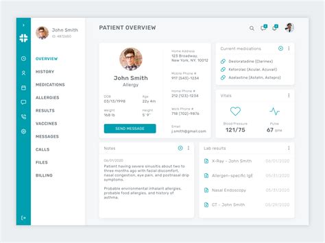 Telemedicine Portal - Patient Profile by Maria Konovalova on Dribbble