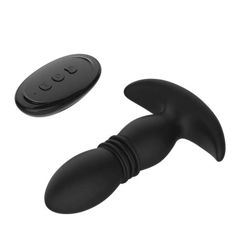 Plug Anal Vibrador Movimento Vai E Vem E Controle Wireless Base