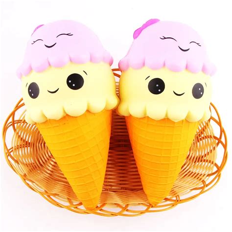 Squishy Ice Cream Cone Jumbo 22cm Slow Rising Soft Squishes Lovely Toys