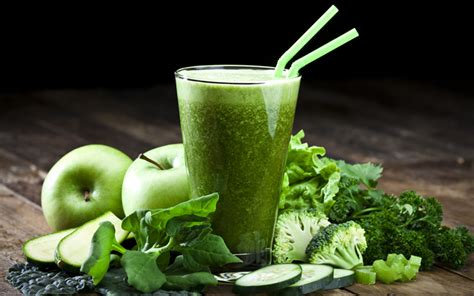 Herunterladen Hintergrundbild Grüne Smoothies Apfel Smoothies Gesunde
