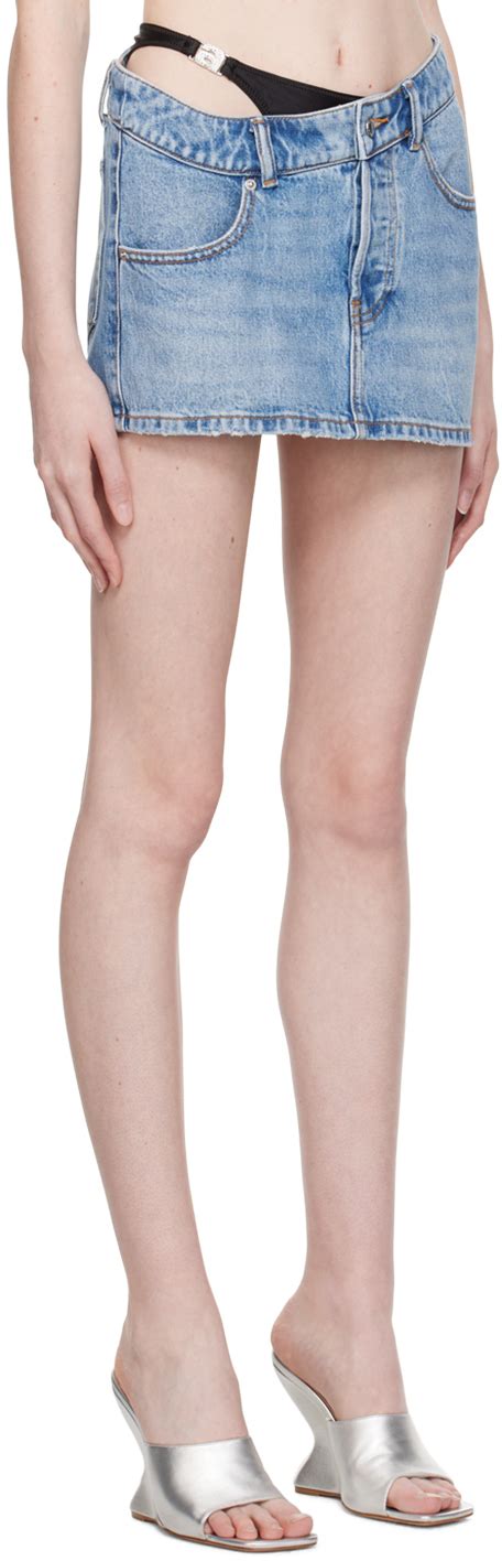 Alexander Wang Blue Bikini Layer Miniskirt Alexander Wang