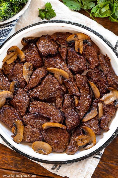 Air Fryer Steak Bites With Mushrooms Delicious Beef Tenderloin And Mushrooms In A Tasty Cajun