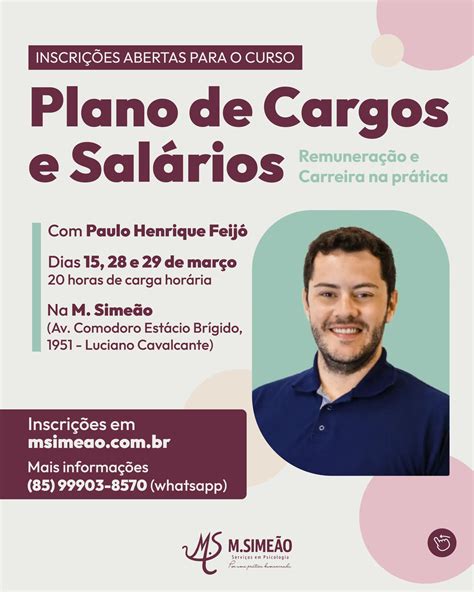 Curso De Cargos E Salários - Curso Plano de Cargos e Salários: Remuneração e Carreira na prática - M ...