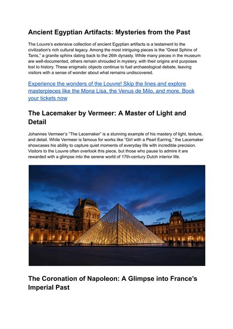 Louvre Beyond the Mona Lisa_ Hidden Works and Mysteries of the World's