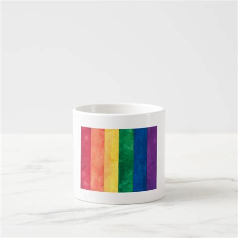 Gay Pride Rainbow Flag Espresso Cup Zazzle