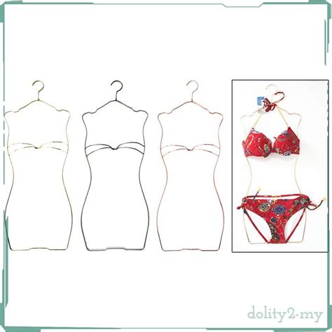 Dolitycbmy Swimsuit Hanger Lingerie Hanger Swimsuit Display Hanger Metal Bikini Display Hanger