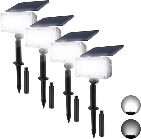 T Sun Lampe Solaire Jardin Led Lampe Solaire Ext Rieur Spot Solaire