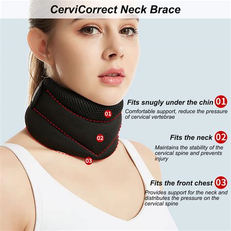 Cervicorrect Neck Brace by Healthy Lab Co | Soft Foam Neck Support for