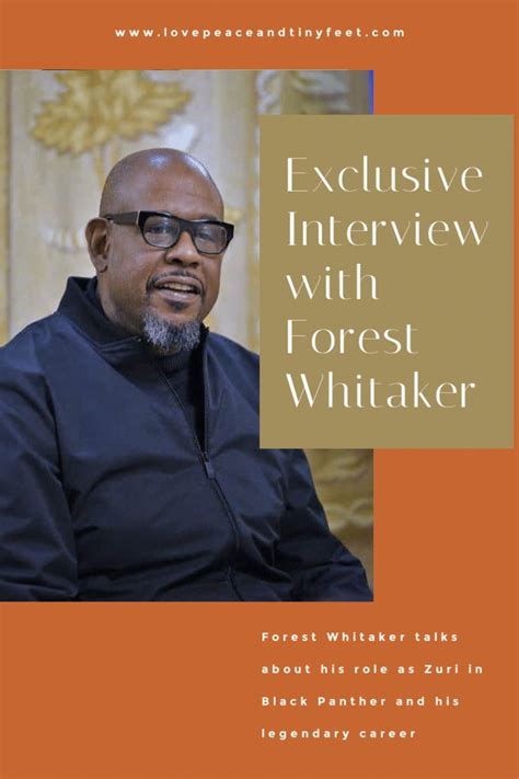 Exclusive Interview with the legendary Forest Whitaker - Black Panther | Forest whitaker ...