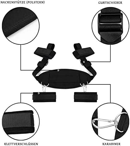 BDSM Fesseln Sex Set Bondage Set Stück Handschellen Sex Bett mit Breiterem Halsband und