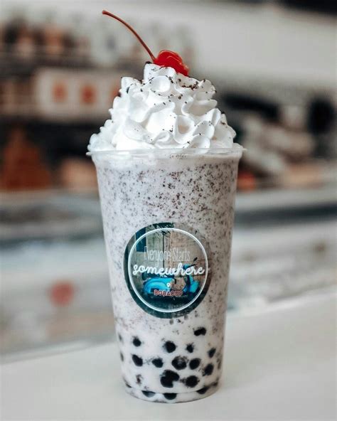 Boba Oreo Cookies And Cream Cookies And Cream Tea Cookies Milk Tea