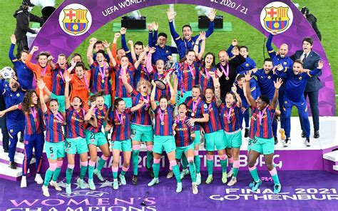 Fc Barcelona Femení Uefa Womens Champions League 2021 Wallpapers