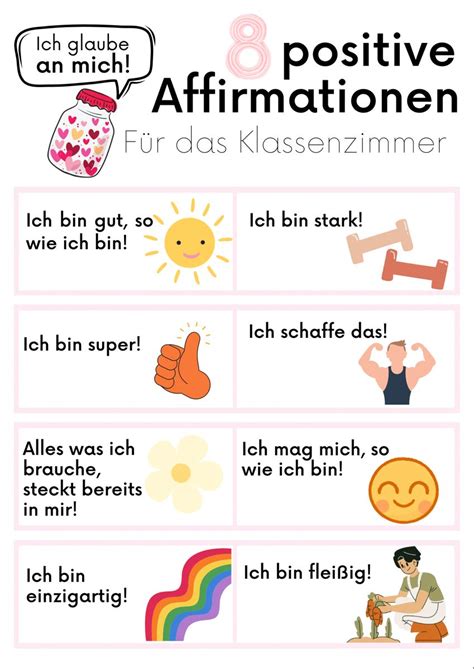 Affirmationen Grundschule Affirmationen Positive Kindererziehung