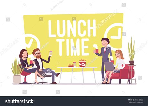 6,866 Having Office Lunch Images, Stock Photos & Vectors | Shutterstock