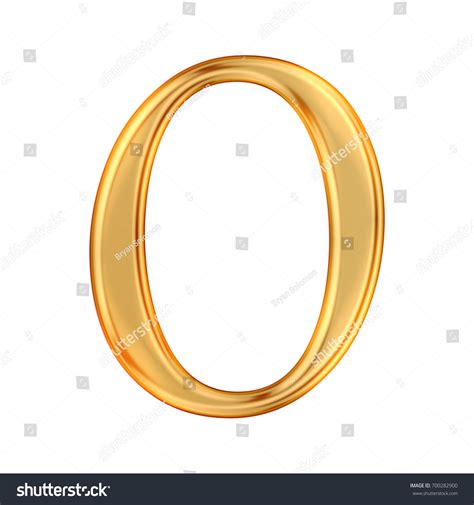 Bright Shining Golden Color Number Zero Stock Illustration 700282900 ...