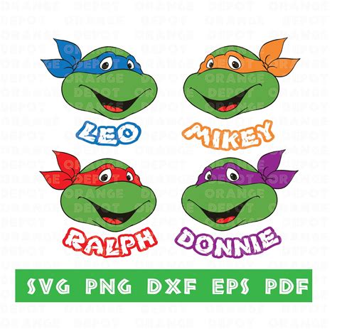 Teenage Mutant Ninja Turtles Svg Tmnt Svg Ninja Turtles Bundle The